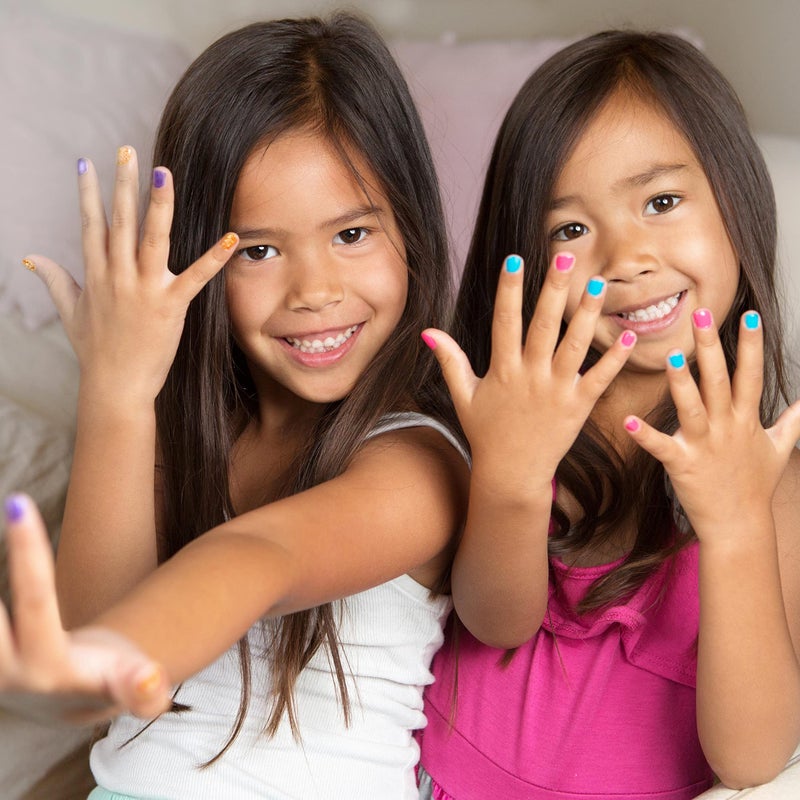 EXPRESSIONS 7pc Shimmer Nail Polish Set - Glitter Cap, Safe & Non-Toxic Nail Polish Kit for Girls & Teens - Image 3